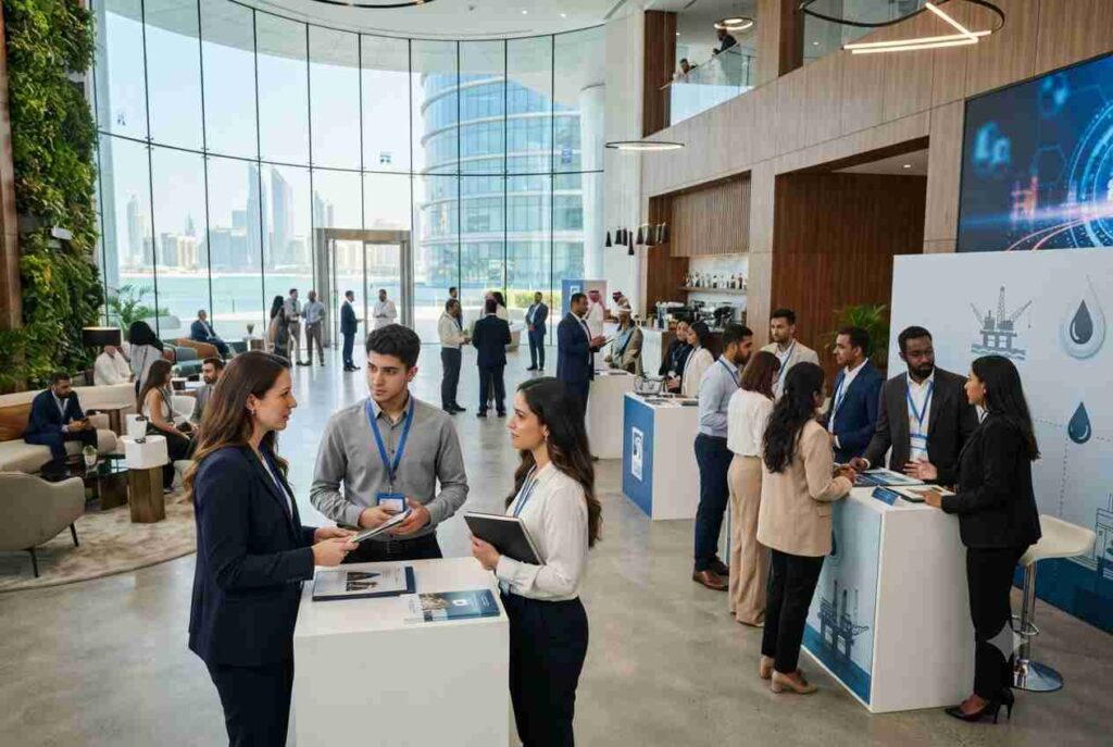 Professionals applying for ADNOC career opportunities in the UAE.