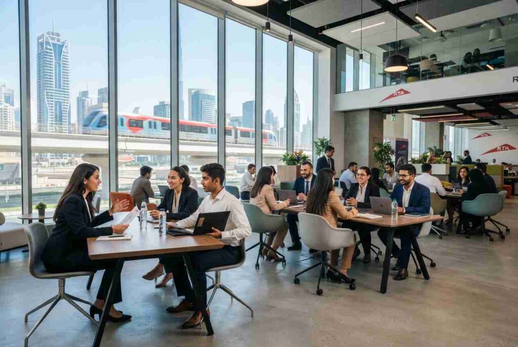 Professionals applying for RTA career opportunities in Dubai.