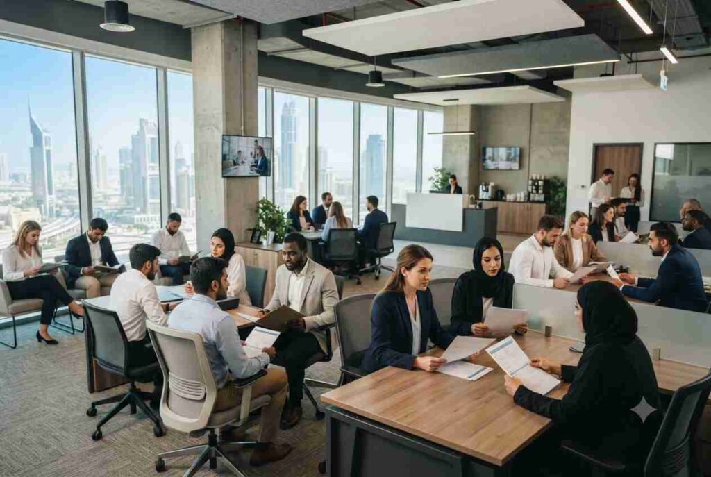 Candidates applying for Transguard career opportunities in the UAE.