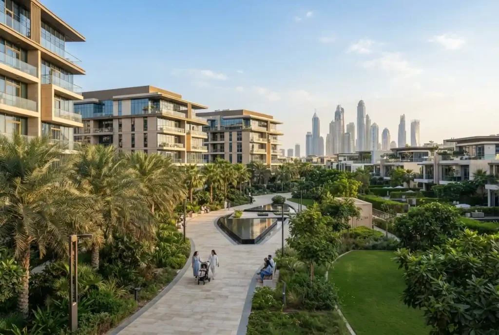 Modern UAE residential development representing continental real estate companies