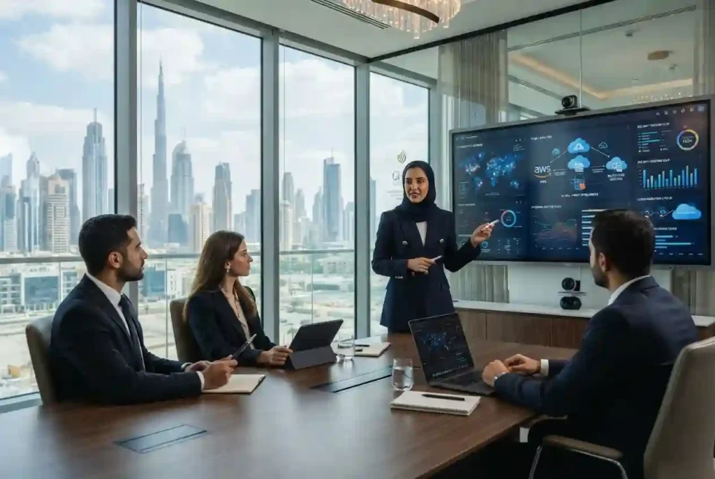 Technology consulting professionals advising a UAE business