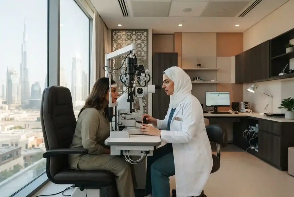 Vista Healthcare Clinic eye care and ophthalmology services in Dubai