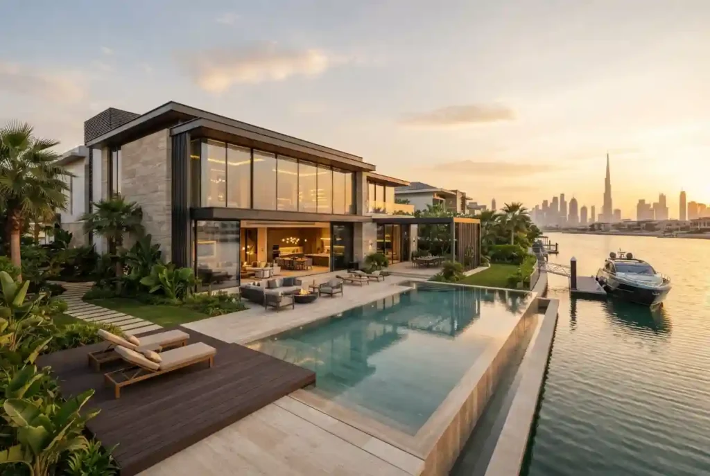 Dubai Luxury Real Estate – Premium Waterfront Villa