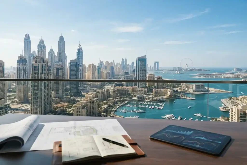 Dubai property market report showing residential developments and real estate trends