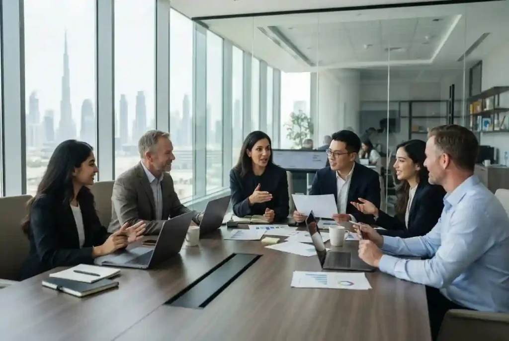 Professional HR team managing recruitment and workforce planning in Dubai