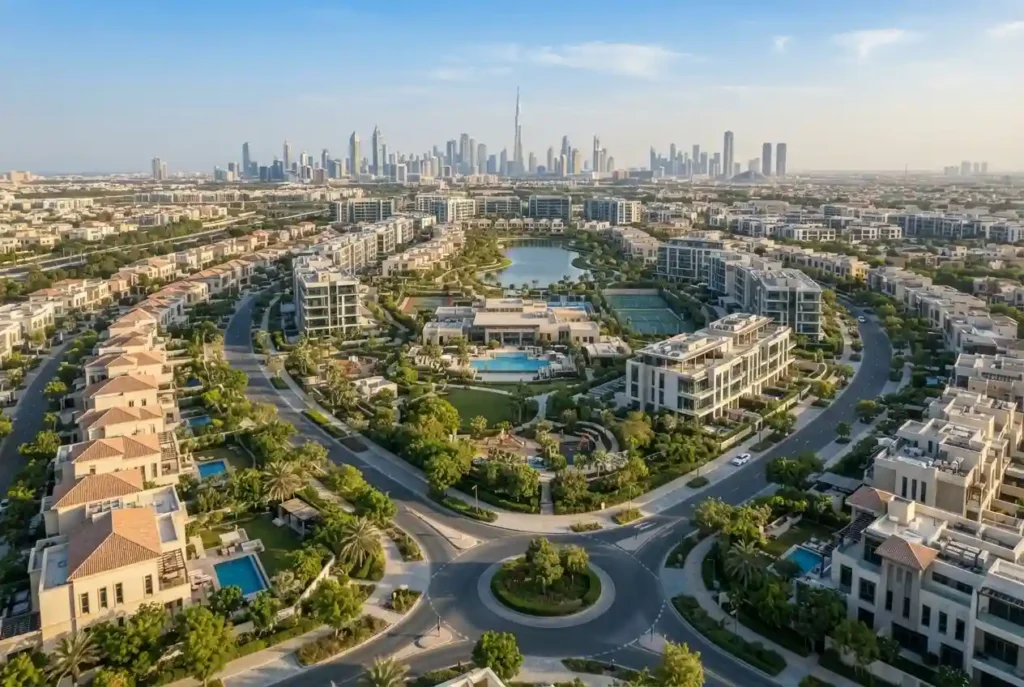 Modern residential developments and housing communities in Dubai